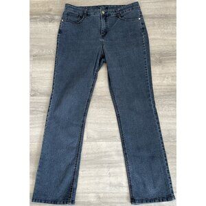 Nicole Miller High Rise Jeans Women's Size 14 (34x30) Black Denim